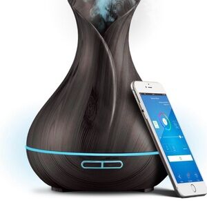 Aromatherapy Essential Oil Diffuser - Dark Wood Grain